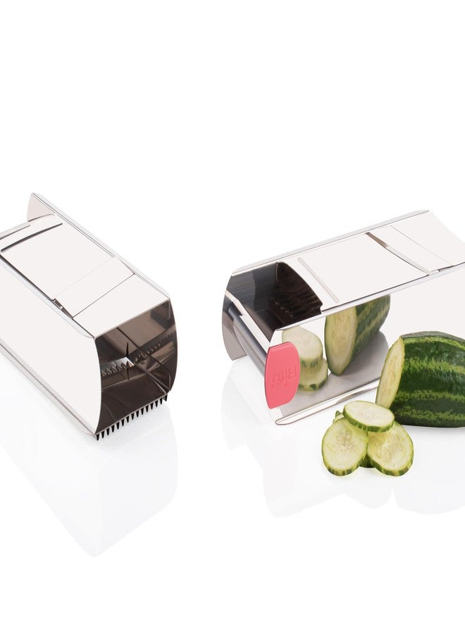 RITU Jumbo Slicer 2 -in -1 Stainless Steel Slicer with Plain & Ripple Blades | Multi -Function Vegetable & Fruit Cutter for Easy, Smooth Cutting Operations |Perfect for Salads, Stir -Fries, and More - Image 2